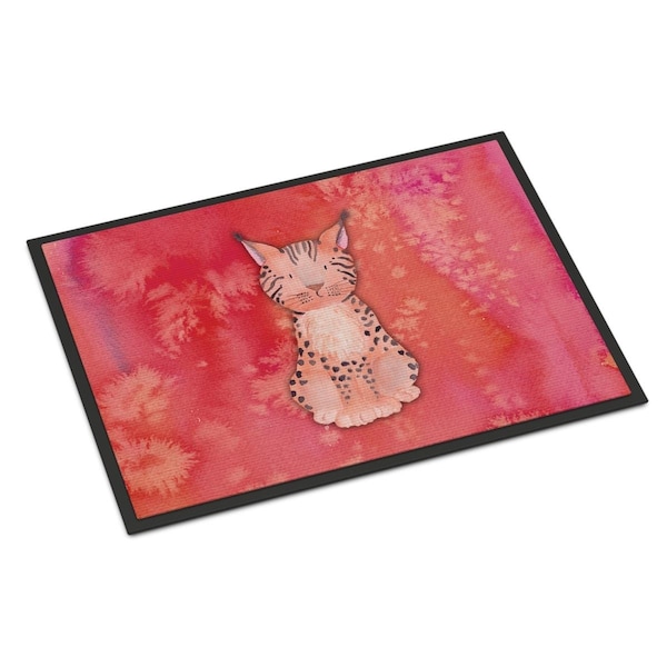 Carolines Treasures 24 x 36 in. Lynx Watercolor Indoor or Outdoor Mat BB7397JMAT - main
